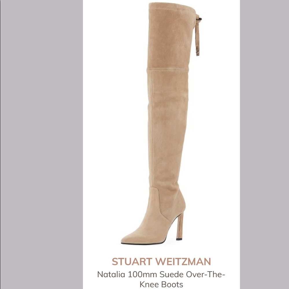 Stuart Weitzman Natalia OTK tan boot